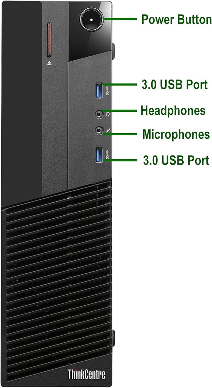 Lenovo M93P SFF Computer Desktop PC Intel Core i7 3.4GHz Processor 16GB Ram 128GB M.2 SSD 2TB HDD Wireless Keyboard Mouse, WiFi | Bluetooth, New Dual 23.8" Monitor Win 10 Pro (Renewed)