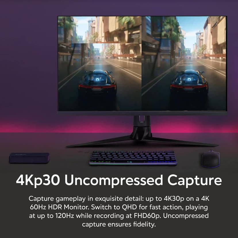AVerMedia 4K Capture Card for Streaming,1440p120 Video Capture Device for PS5/Pro, Xbox Series X/S, Nintendo Switch, PC, compatible with Twitch, OBS, Windows, Mac - GC551G2 Live Gamer Extreme 3