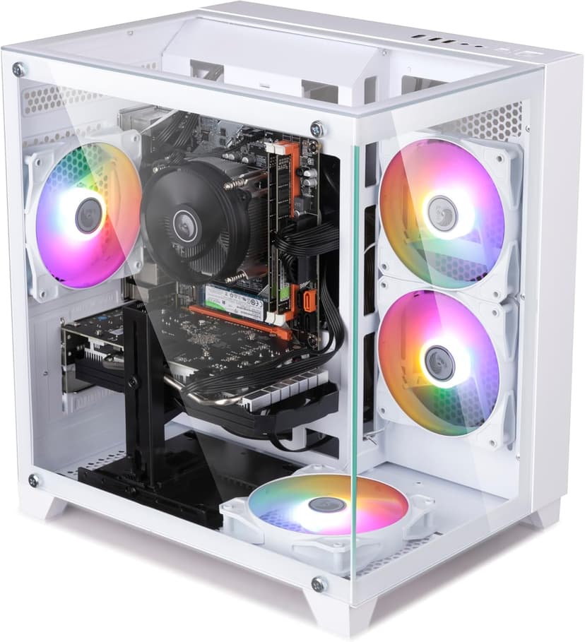 Prebuilt Gaming PC Desktop Computer,Intel Core i7 Desktop,Operating at A Frequency of 3.4-3.9 GHz,RX590 Graphics Card with 8GB GDDR5 Video Memory,16GB RAM, 1TB NVME SSD,WiFi 5.0,RGB Fan x4