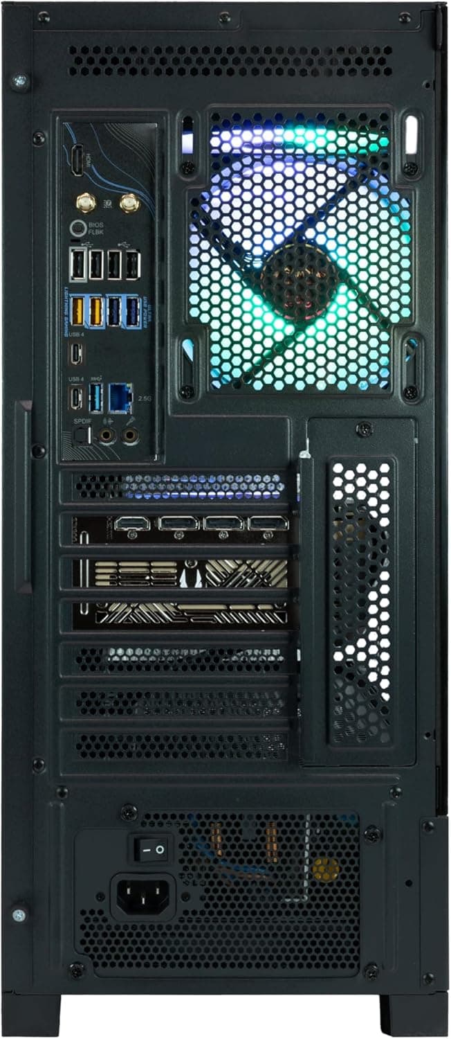 ZOTAC MEK AI-Enhanced Gaming PC Desktop Computer - NVIDIA GeForce RTX 5090, AMD Ryzen 7 9700X 5.5GHz, 32GB DDR5 RGB, 2TB NVME M.2 SSD, 1300W 80+ Gold PSU, WiFi 7, Windows 11