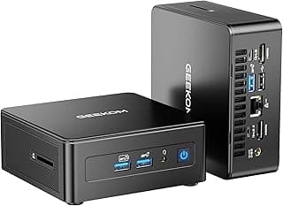 GEEKOM IT15 AI Mini PC, The Most Powerful 15th Gen Intel Ultra 9 285H, 32GB DDR5 2TB NVMe SSD,Intel Arc140T GPU/WiFi7 3D Antennas/8K Quad Display/PD4.0/SD Slot Video Editing, Programming, Office