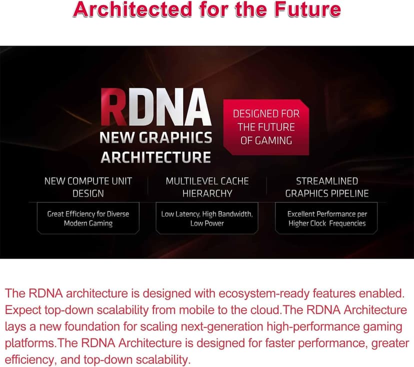 Radeon RX 5700 XT Graphics Card, 8GB GDDR6 256-Bit RDNA Architecture 1755/1905 MHz (Base/Boost Clock) DirectX 12 HDMI DP PCIe4.0 2K 1440P PC Gaming Video Card for Office Gaming