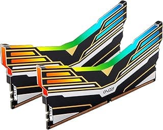 OLOy DDR4 RAM 16GB (2x8GB) Warhawk Aura Sync RGB 3200 MHz CL16 1.35V 288-Pin Desktop Gaming UDIMM (MD4U0832160BE0DA)