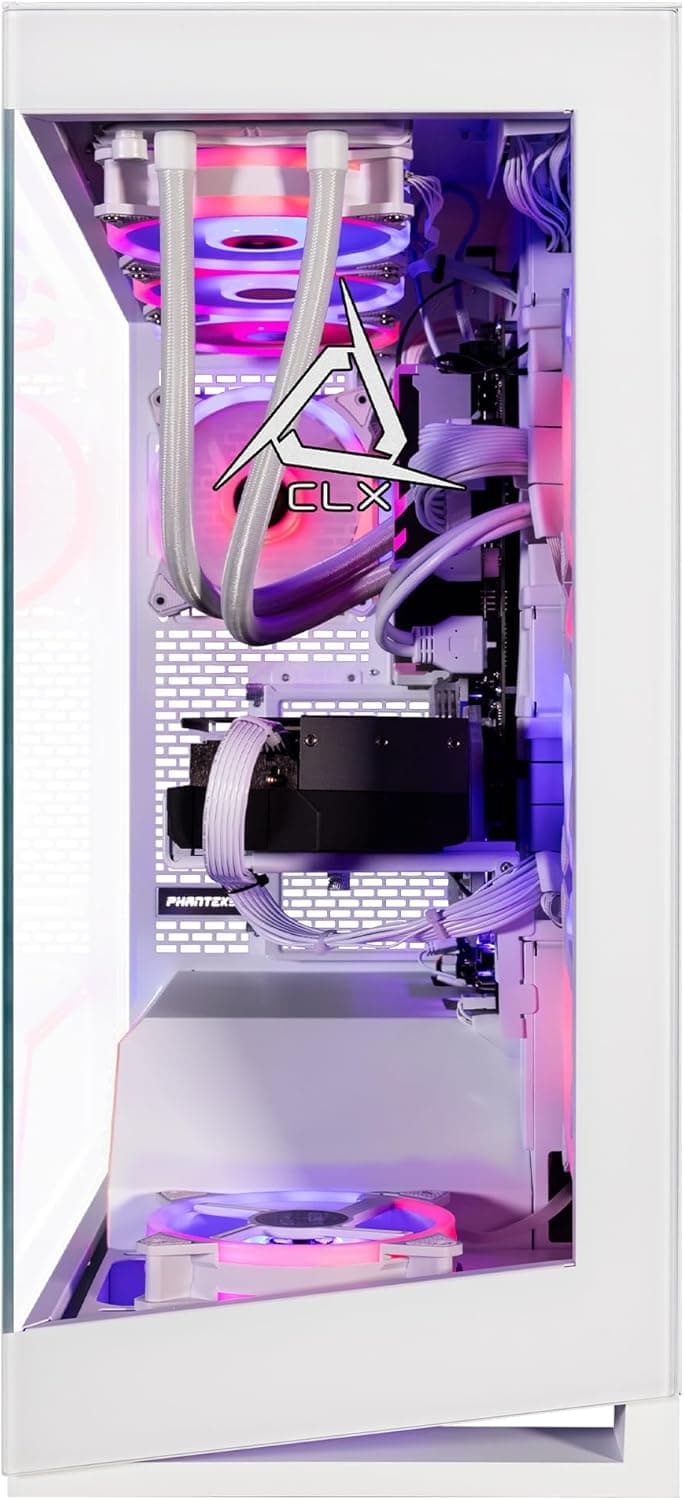 CLX Horus Gaming PC - Intel Core i9 14900KF 3.2GHz, GeForce RTX 4090, 2TB NVMe M.2 SSD, 6TB HDD, 64GB DDR5 RGB Memory, 360mm AIO, WiFi, Windows 11 Home, White