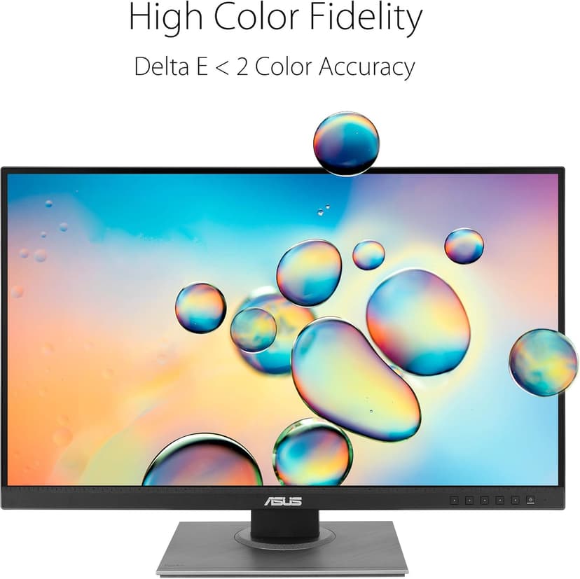 ASUS ProArt Display PA278QV 27” WQHD (2560 x 1440) Monitor, 100% sRGB/Rec. 709 ΔE < 2, IPS, DisplayPort HDMI DVI-D Mini DP, Calman Verified, Anti-glare, Tilt Pivot Swivel Height Adjustable, Black
