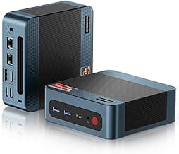 P3 Lite Mini PC, AMD Ryzen 7 6800H Mini Computers, 24GB DDR5, 1TB PCIe SSD, 4K Triple Display & USB4, Dual 2.5G LAN & Wi-Fi 6E & BT5.2, Desktop Computers for Gaming, Office, Design