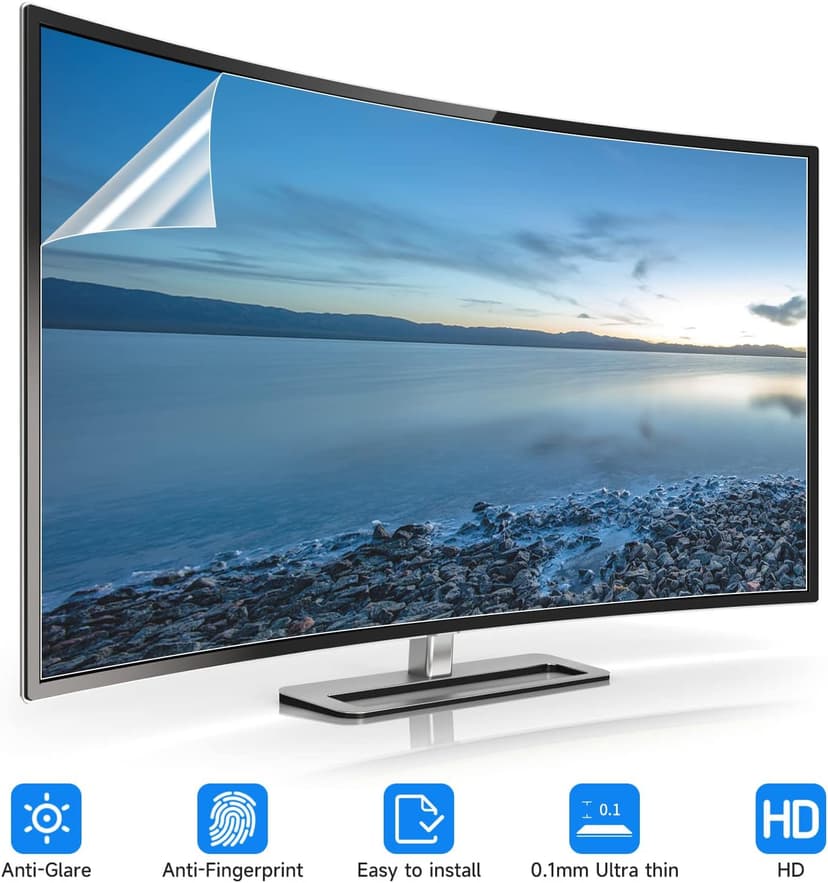 2 Pack 24 Inch Anti Glare Matte Screen Protector for 24 Inch 16:9 Sceptre/LG/Dell/HP/Acer/ViewSonic/ASUS/Aoc/Samsung Widescreen Monitor, Eye Protection Anti Scratch & Anti Glare Film