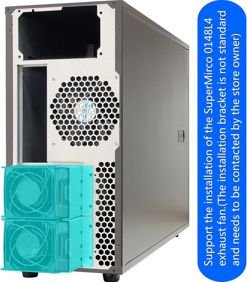ZhenLoong full tower NAS computer case ITX MATX ATX EATX 15 bay hot swap server GPU Graphic workstation chassis, Black, Loong1