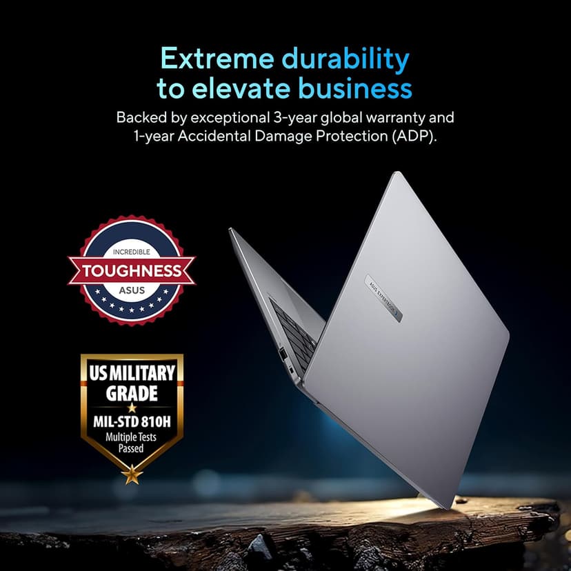 ASUS ExpertBook P5 Copilot+ PC AI Laptop, Intel® Core™ 7 Processor 258V, 32GB RAM, 1TB SSD, WiFi 6E, Windows 11 Home, Misty Grey, P5405CSA-DH76