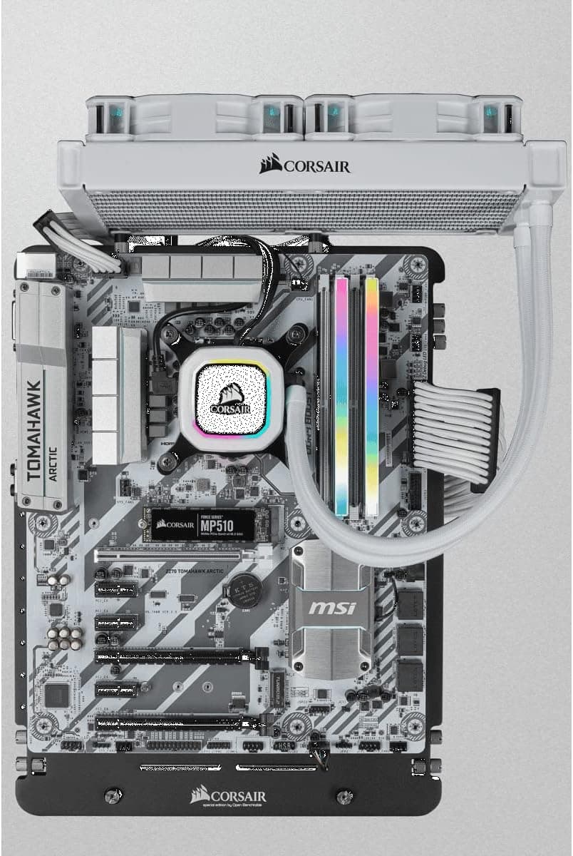 CORSAIR VENGEANCE RGB PRO SL DDR4 RAM 32GB (2x16GB) 3600MHz CL18-22-22-42 1.35V Intel AMD Desktop Computer Memory - White (CMH32GX4M2D3600C18W)
