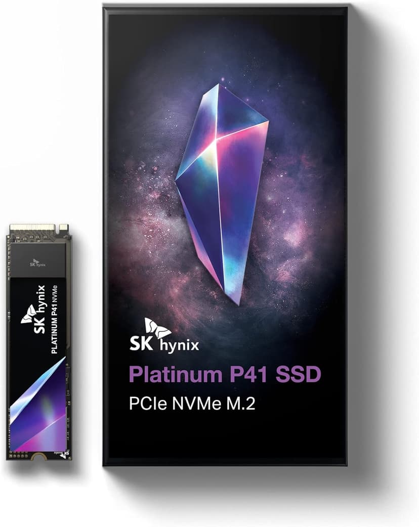 SK hynix Platinum P41 1TB PCIe NVMe Gen4 M.2 2280 Internal Gaming SSD, Up to 7,000MB/S, Compact M.2 Form Factor - Internal Solid State Drive with 176-Layer NAND Flash