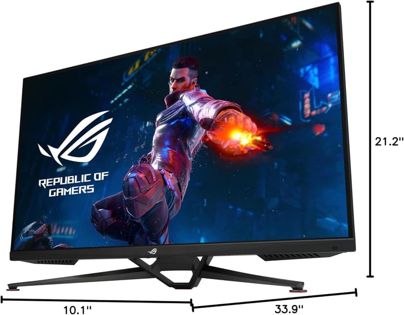 ASUS ROG Swift 38” 4K HDMI 2.1 HDR DSC Gaming Monitor (PG38UQ) - UHD (3840 x 2160), 144Hz, 1ms, Fast IPS, G-SYNC Compatible, Speakers, FreeSync Premium Pro, DisplayPort, DisplayHDR600, 98% DCI-P3