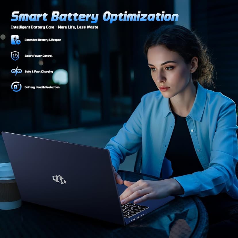 15.6" FHD IPS Student-Laptop Computer - 16GB RAM 1TB SSD, 4 Cores 13th Gen Intel N150(Beat to i3-1115G4, Up to 3.6GHz), 65W GaN Type-C, Fingerprint, Backlit Keyboard, Wi-Fi 6, BT5.2, Numpad