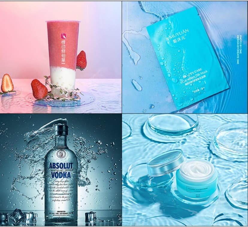 Transparent Acrylic Water Tank Shallow Sink Photo Studio Kit Tabletop Shooting Props Coffee Tray Desktop Cosmetics Storage Tray (20x20x5cm)