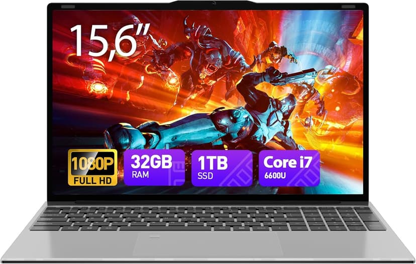 Laptop 15.6 inch Laptop Computers 32GB RAM 1TB SSD, Core i7 Processor (up to 3.4GHz), FHD 1080P Display, Backlit Keyboard, Fingerprint,Wi-Fi,HDMI, Win 11 Pro Laptops for Business,Student