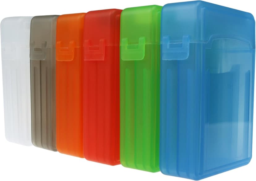 2.5 Inches SSD Hard Disk Drive Protection Storage Box Case For Solid State Disk, Pack of 3 Assorted Colors(Grey/White/Green)