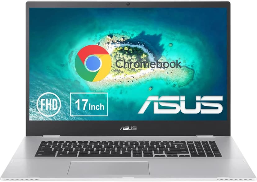 ASUS 17.3 Inch FHD Chromebook Laptop | Intel Celeron N4500, Dual-Core Processor | 4GB Ram, 64GB eMMC | Mineral Grey | WiFi 6 | 10 HR Battery | LED Backlight | Google Assistant | Intel UHD Graphics