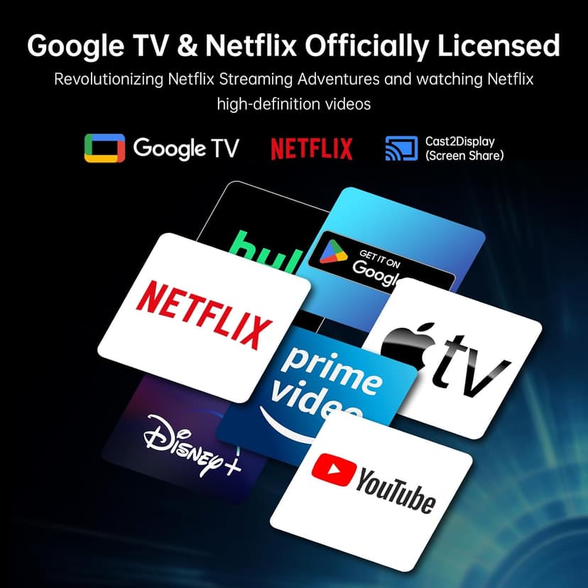 32 Inch 4K Smart Monitor with Google TV System 3840 * 2160P Netflix Licensed Type C 65W PD Speakers 5W*2 Dolby Audio Hey Google Voice Remote HDR WiFi Bluetooth VESA Tiltable 32 in Smart TV