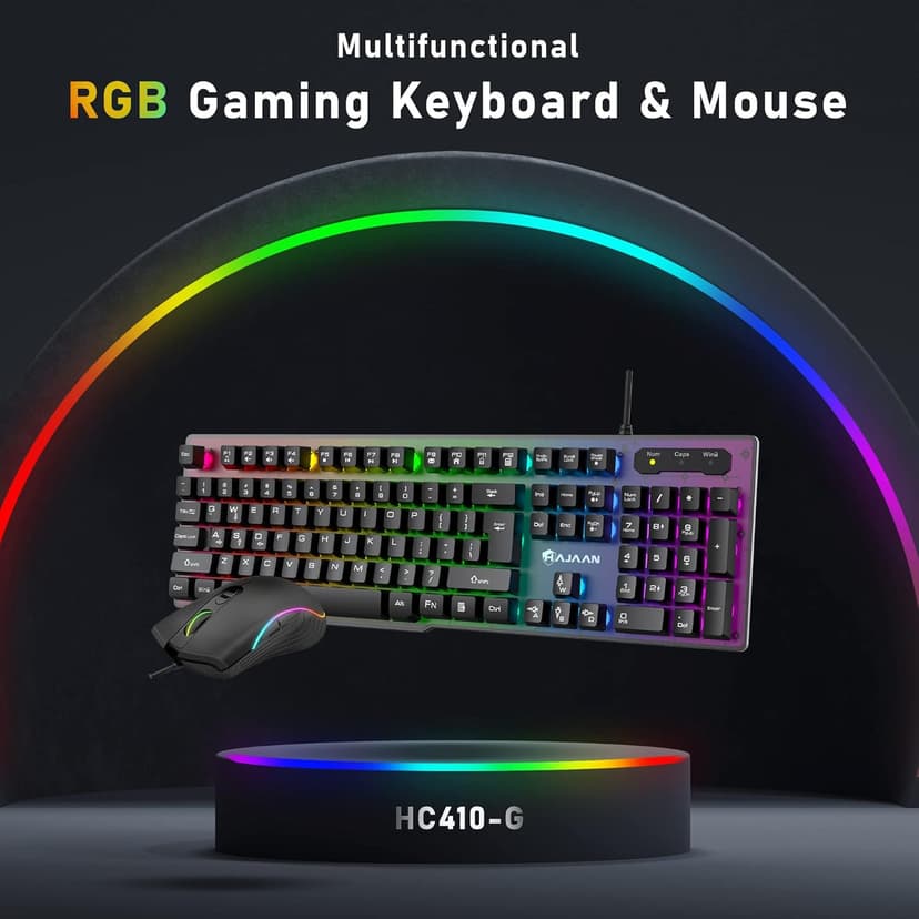 HP ProDesk Desktop RGB Lights Computer Intel Core i5 6500 3.2 GHz 8GB RAM 256GB SSD Win 10 Pro Gaming PC Keyboard & Mouse (Renewed), Windows 10 Pro