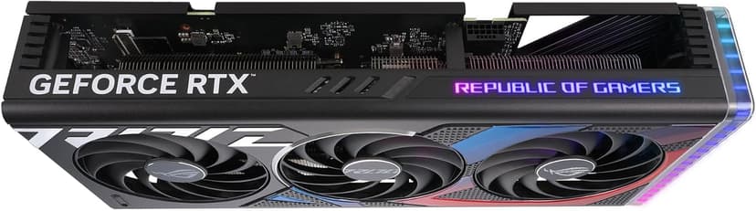 ASUS ROG Strix GeForce RTX 4070 Super OC Edition Gaming Graphics Card (PCIe 4.0, 12GB GDDR6X, DLSS 3, HDMI 2.1a, DisplayPort 1.4a, Massive Vented Backplate, Power Sensing, Aura Sync)