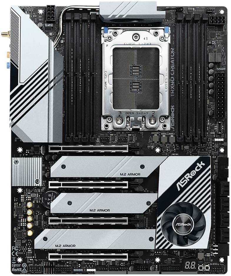 ASRock MB TRX40 Creator AMD Ryzen Threadripper sTRX4 TRX40 Max256GB DR4 ATX