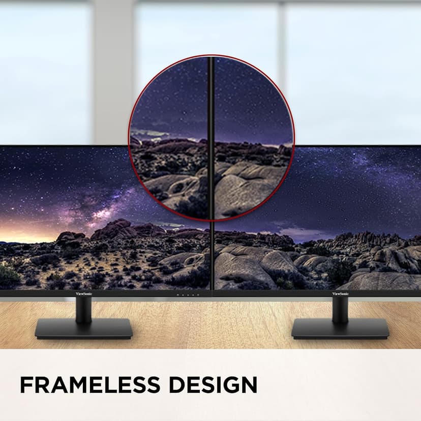 ViewSonic VS2747-H 27 Inch 1080p IPS Monitor with 100Hz, Variable Refresh Rate, Thin Bezels, Eye Care, HDMI, VGA