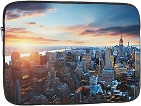 Laptop Case Sleeve 13 inch Laptop Bag Shockproof Computer Carrying Cover Protective New York City Skyline Notebook Case