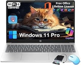 HP Flagship 15.6 Touchscreen Laptop Computer - w/MS Office Lifetime • Intel 13th Gen Core i3 (Up to 4.5GHz) • HD Touch Display • for Business & Student • AI Copilot • Win 11 Pro (32GB RAM | 1TB SSD)