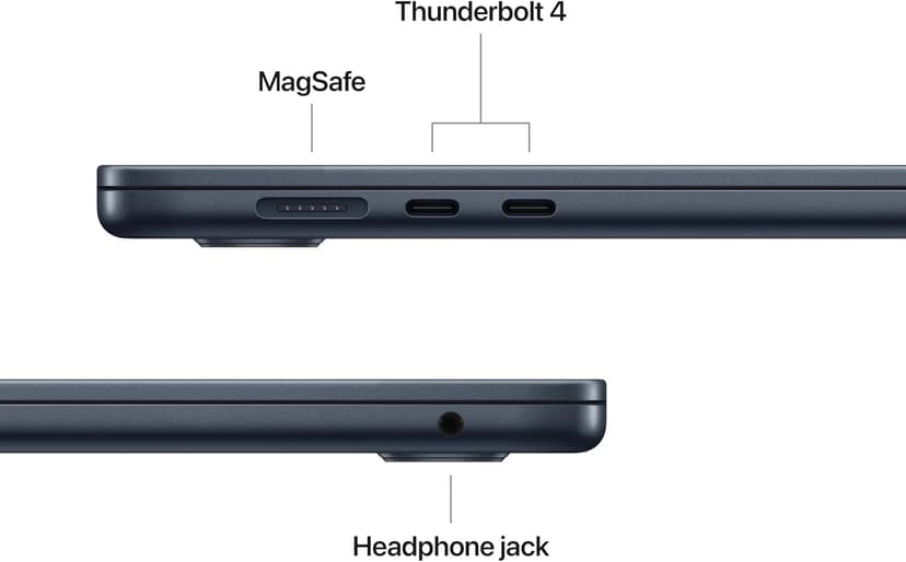 Apple 2025 MacBook Air 15-inch Laptop with M4 chip: Built for Apple Intelligence, 15.3-inch Liquid Retina Display, 16GB Unified Memory, 256GB SSD Storage, 12MP Center Stage Camera, Touch ID; Midnight