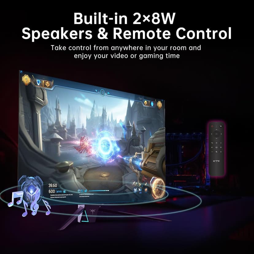 42 Inch 4K OLED Gaming Monitor, 0.1ms GTG 138Hz, 134% sRGB, 4-Side Frameless, Type-C 90W, Speakers,Remote, Freesync G-Sync, DP/HDMI/USB, VESA, Ultrawide OLED Monitor for Gaming(Without Base)