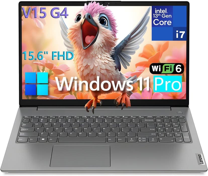 Lenovo 15.6" Laptop, Intel 10-Core i7-13620H (Beat Ultra 7 255U), 24GB DDR4 RAM, 1TB PCIe SSD, WiFi 6, Bluetooth 5.2, FHD Computer for Business & Student, RJ45, Type-C, HDMI, Windows 11 Pro, Wendbo