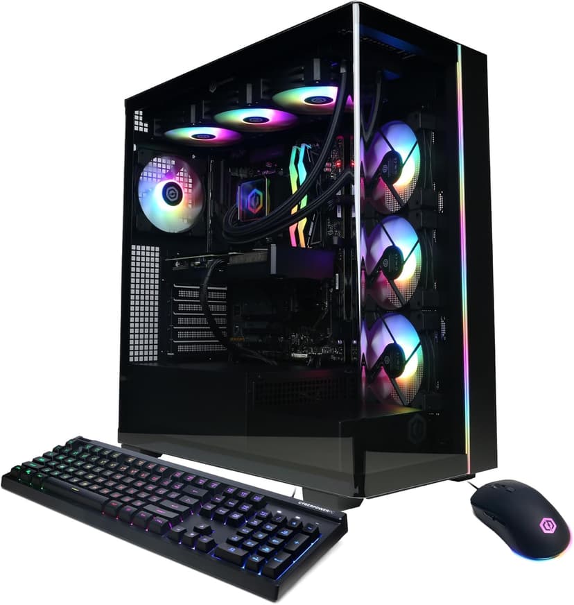 CyberPowerPC Gamer Supreme Gaming PC, AMD Ryzen 9 9900X 4.4GHz, GeForce RTX 5060 Ti 16GB, 32GB DDR5, 2TB PCIe 4.0 SSD, WiFi Ready & Windows 11 Home (SLCAI24000A)