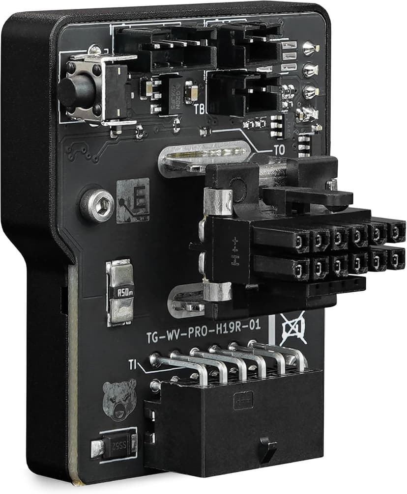 Thermal Grizzly WireView Pro GPU 90° - 1x12VHPWR 90° Reversed - Advanced Power Meter for Graphics Cards - OLED Display - Temperature Sensors - Monitoring Tool - Made in Germany