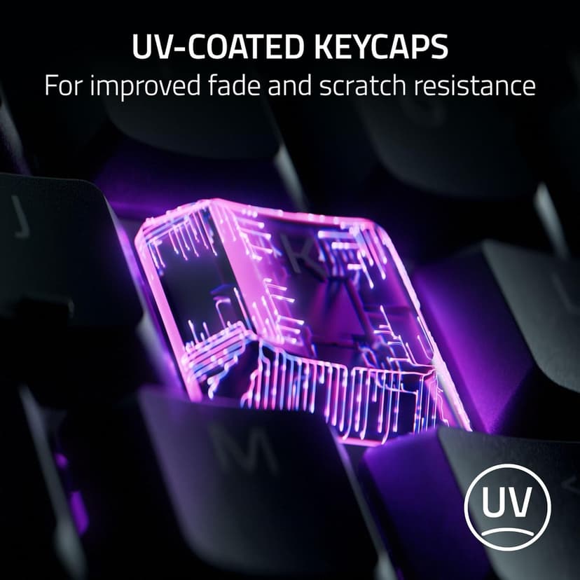Razer Ornata V3 TKL Gaming Keyboard: Low Profile Keys - Mecha Membrane Switches - UV Coated Keycaps - Backlit Media Keys - 8 Zone RGB Lighting - Spill Resistant - Magnetic Wrist Wrest Snap Tap