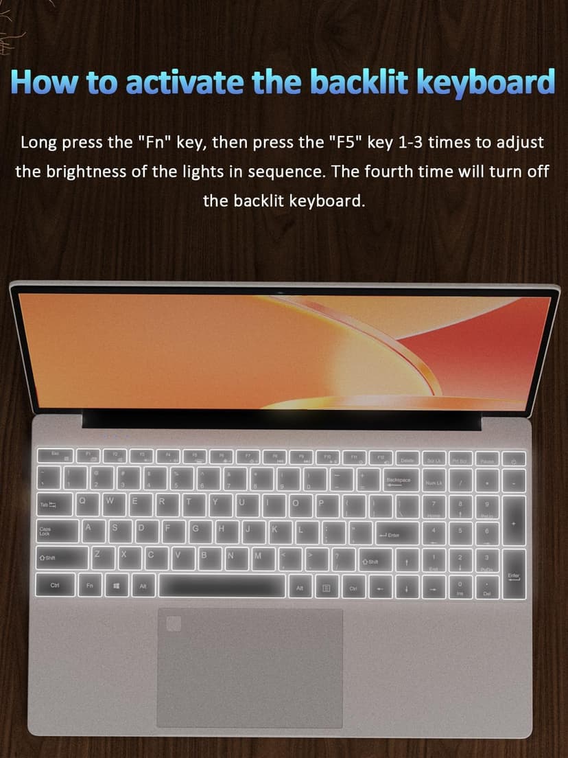 T152A 15.6" Business Laptop, 4-Core up to 3.6GHz CPU N150, 16GB RAM 1TB SSD, FHD Display, Backlit Keyboard, Fingerprint Unlock, Student Laptops Computer Win11 Pro OS, 2-Year Warranty – Silver