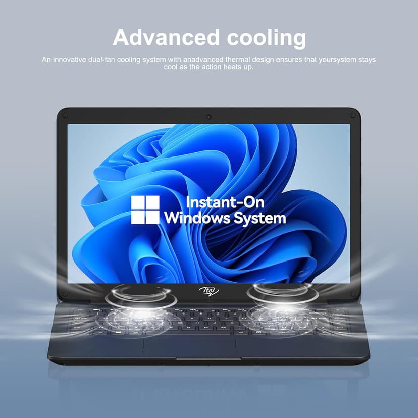 Itel 14 inch Laptop Computer, Intel Celeron N4000, 8GB RAM & 256GB SSD, Intel UHD Graphics 600, Windows, 14-inch Micro-Edge HD Display, Ultra Slim, Long Battery Life, 2.4G/5G WiFi, BT 5.0, HDMI