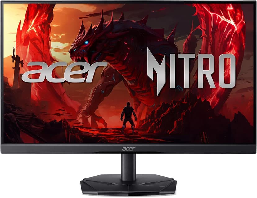 acer Nitro 24.5 Inch Full HD 1920 x 1080 Gaming Monitor | AMD FreeSync | 180Hz Refresh | 1ms (VRB) | 99% sRGB | HDR 10 Support | One Display Port 1.2 & Two HDMI 2.0 | KG251Q P3biip