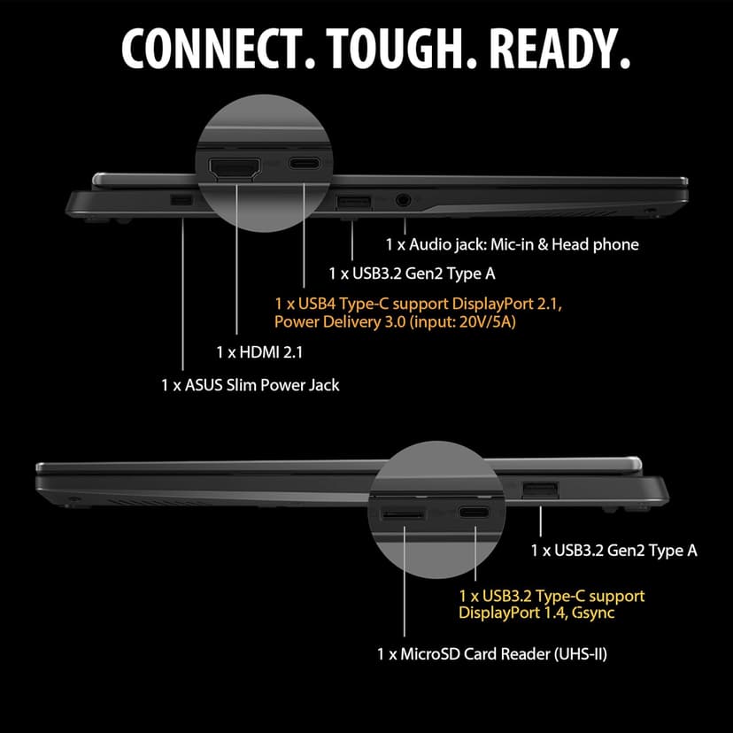 ASUS TUF Gaming A14 Copilot+ PC Gaming Laptop, 14” WQXGA 16:10 165Hz Display, AMD Ryzen™ AI 7 8845HS, NVIDIA® GeForce RTX™ 4050, 16GB LPDDR5X, 512GB PCIe® Gen 4.0 SSD, Wi-Fi 6E, Windows 11 Home
