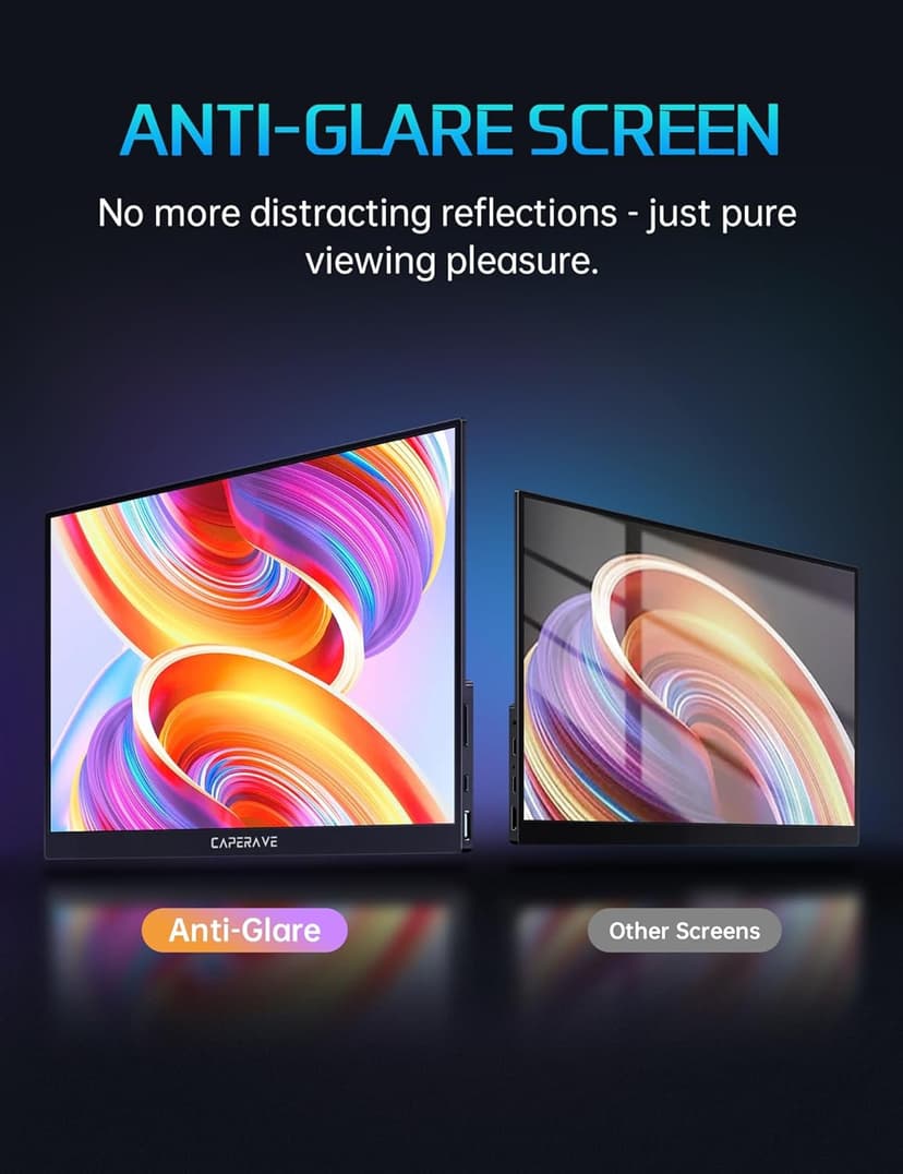 17.3" Portable 4K Monitor, 500 Nits, 3840 * 2160p, 100% Adobe RGB, Travel Monitor with Built-in Kickstand & Speakers, External for Laptop PC, Xbox, Switch, PS4/5