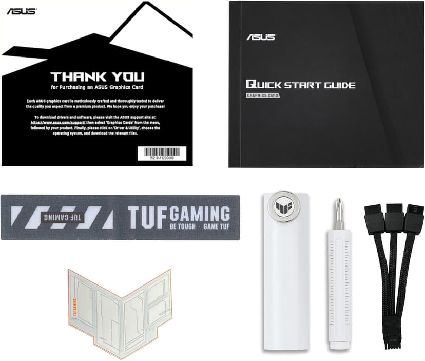 ASUS TUF Gaming GeForce RTX ™ 5070 Ti 16GB GDDR7 White OC Edition Gaming Graphics Card (PCIe® 5.0, HDMI®/DP 2.1, 3.125-slot, Military-Grade Components, Protective PCB Coating, axial-tech Fans)