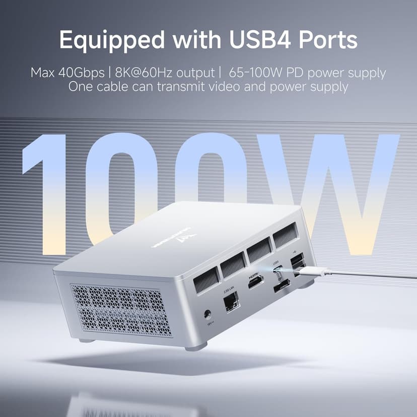 MINISFORUM Mini PC UM870 Slim,AMD Ryzen 7 8745H(8C/16T, Up to 5.0GHz),AMD Radeont 780M Mini Computer,32GB DDR5 RAM & 1TB PCIe 4.0 SSD,Support 8K@60Hz HDMI 2.1/USB4 Output, WIFI6E/BT5.3/Auto Power On