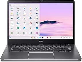 Acer Chromebook Plus 514 Laptop with Google AI – 14" Full HD 1920 x 1080 IPS Display | Intel Core i3-N305 | 8GB LPDDR5 | 128GB SSD | Wi-Fi 6E | FHD Camera | Chrome OS | CB514-4H-38JA