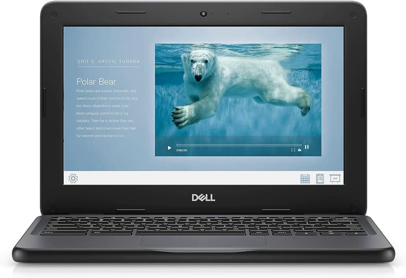 Dell Chromebook 11 3100 11.6"" Touchscreen Chromebook - HD - 1366 x 768 - Celeron - 4GB RAM - 32GB Flash Memory, Black (Renewed)