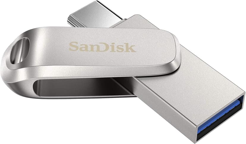 SanDisk 1TB Ultra Dual Drive Luxe USB Type-C - SDDDC4-1T00-G46, Silver
