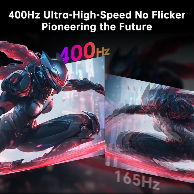 24.5 inch 400Hz 240Hz Gaming Monitor | Fast IPS 1ms | FHD 1080P Monitor | HDR 400 128% sRGB | HDMI x2, DP x2 |Tilt Adjustability Silver-Gray VESA 360Hz Monitors H25X7