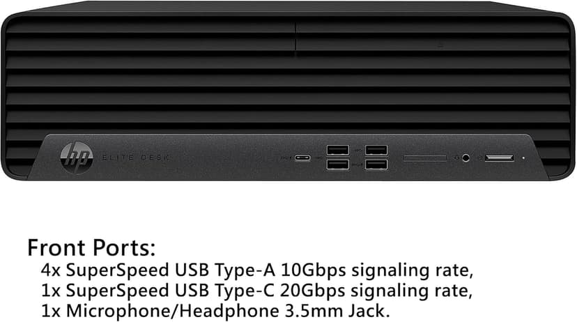 HP Elite Desk 600 G9 SFF Business Desktop Computer, 16-core Intel Core i7-13700 Processor, 64GB DDR5, 1TB SSD, 2 Display Port + 1 HDMI, WiFi, RJ-45, Wired KB& Mouse, Windows 11 Pro