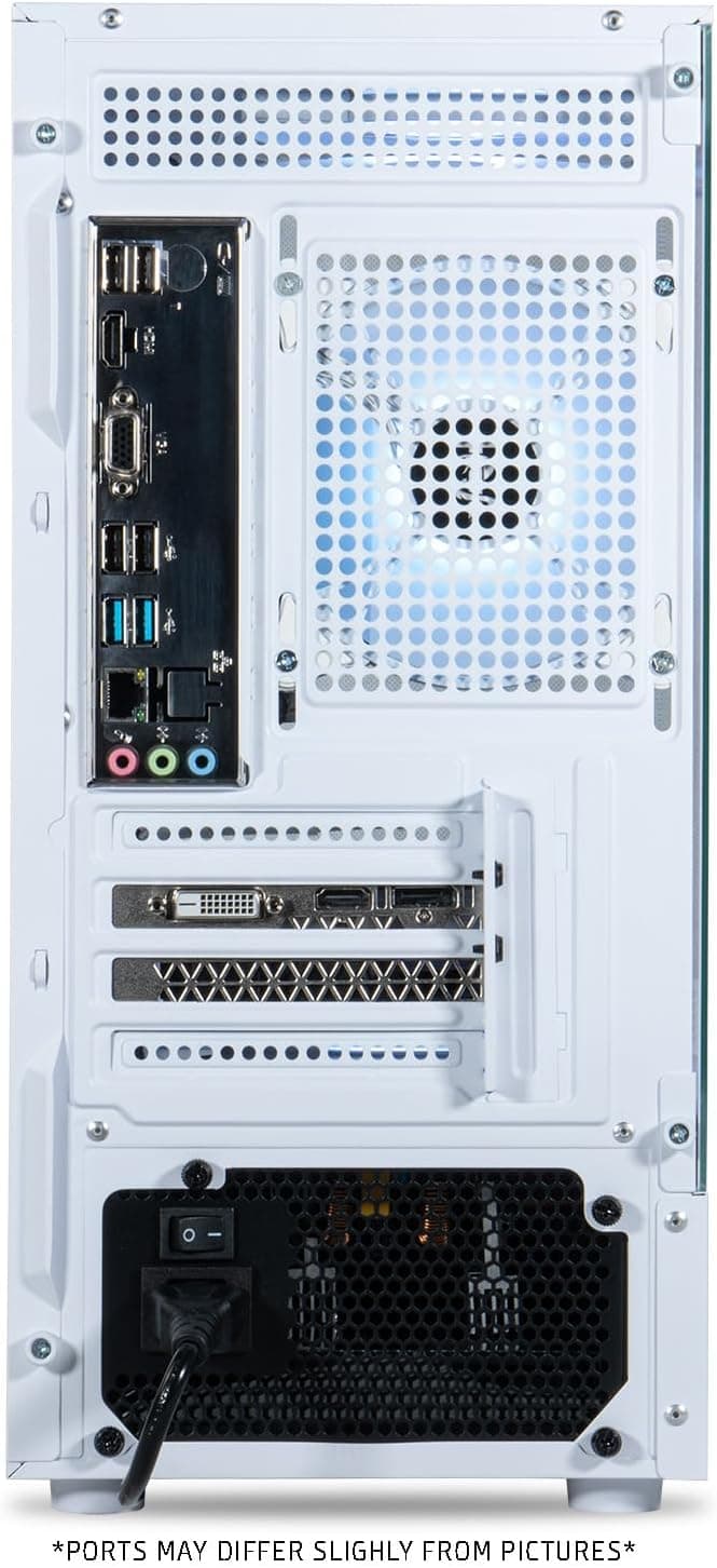 ViprTech Stryker 1.0 Gaming PC - Intel i5-9400F (4.1GHz Turbo), AMD RX 580 8GB, 32GB DDR4 3200, 1TB NVMe SSD, WiFi BT, Win 11 Pro, RGB, Desktop Computer Prebuilt, White