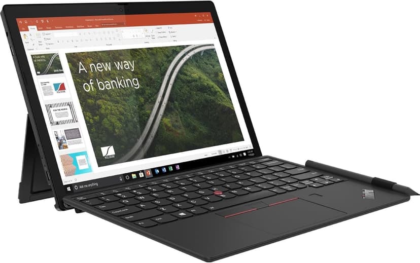Lenovo ThinkPad X12 Tablet w/Detachable Keyboard (12.3" FHD+ Touchscreen, Intel Core i7-1160G7, 16GB RAM, 512GB SSD, Active Pen) 2-in-1 Business, Enterprise Laptop, Webcam, FP, Backlit KB, Win 11 Pro