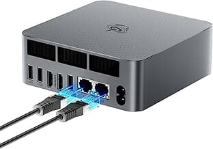 Beelink Mini PC, AMD Ryzen 7 5825U(6nm, 8C/16T) up to 4.5GHz, Mini Computer 32GB DDR4 RAM 500GB PCIe3.0x4 SSD, Micro PC 4K@60Hz Dual HDMI Display/WiFi6/BT5.2/Office/Home/HTPC/W-11 Pro