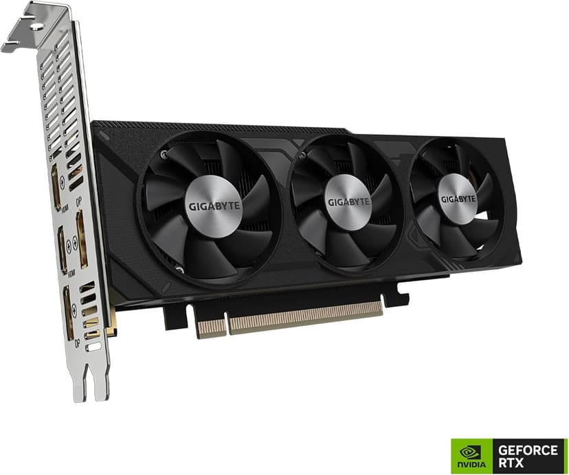 GIGABYTE GeForce RTX 4060 OC Low Profile 8G Graphics Card, 3X WINDFORCE Fans, 8GB 128-bit GDDR6, GV-N4060OC-8GL Video Card